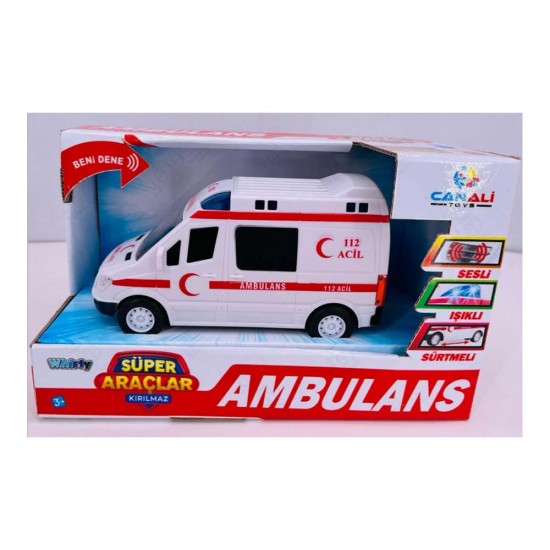 CAN TOYS CNL-9999 IŞIKLI SESLİ PİLLİ AMBULANS