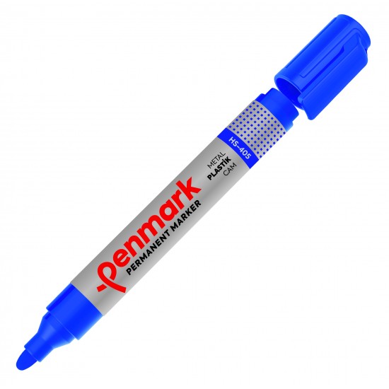 PENMARK HS405 02 PERMANENT MARKER YUVARLAK UÇ MAVİ