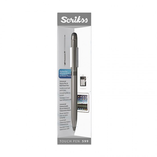 SCRİKSS TOUCH PEN TÜKENMEZ KALEM TİTANYUM