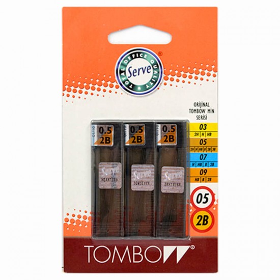 TOMBOW 05MM MİN 2B 3LÜ BLS