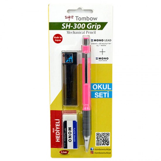 TOMBOW SH-300 GRİP 07MM NEON VERSATİL OKUL SETİ N.PEMBE