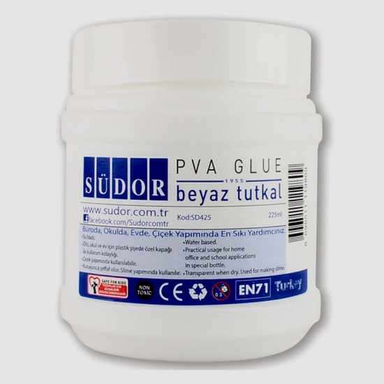 SÜDOR SD425 YAPIŞTIRICI BEYAZ TUTKAL 225ML