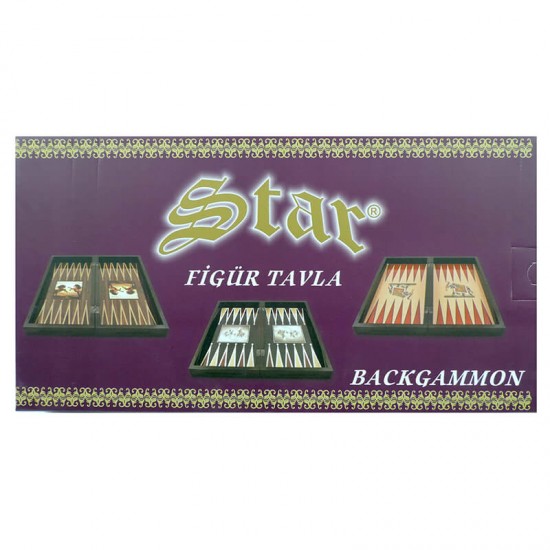 STAR 1021262 TAVLA TK FİGÜRLÜ BEYAZ ATLAR