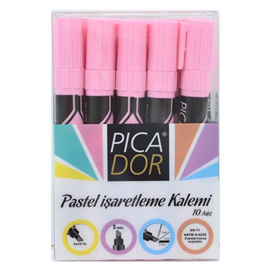 PİCADOR 421 PASTEL FOSFORLU KALEM PEMBE