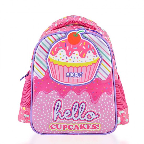 MİKRO MUGGLE MU-7075 ANAOKULU ÇANTASI CUP CAKE PEMBE