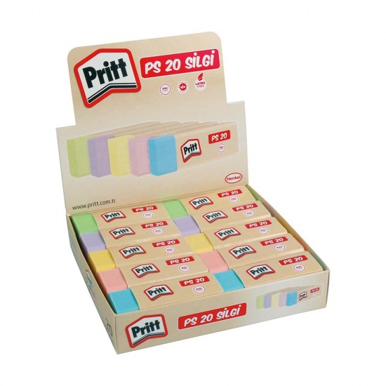 PRİTT PS20 SİLGİ PASTEL PVC 20LI KT