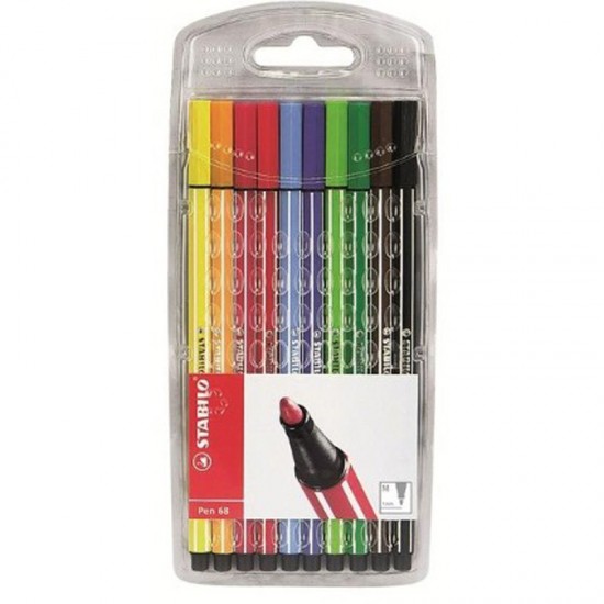 STABİLO PEN 68 KEÇELİ KALEM 10LU SET 6810