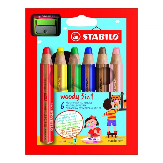 STABİLO WOODY 3 IN 1 6 RENK PAKET 8806-2