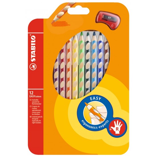 STABİLO EASYCOLORS 12 RENKLİ SET SAĞ EL 332/12