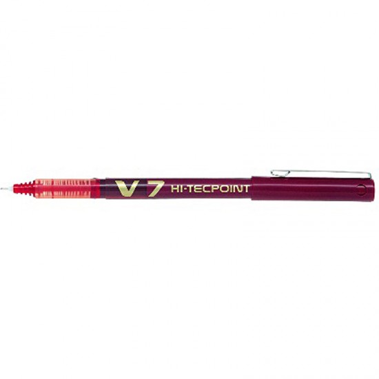 PILOT V7 İĞNE UÇ ROLLER KALEM 07MM KIRMIZI