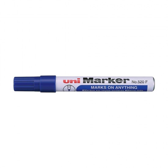 UNİ No.520F KOLİ MARKÖRÜ 1-3 MAVİ