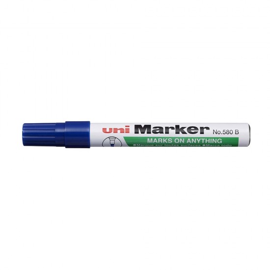 UNİ No.580B KOLİ MARKÖRÜ 1-5 MAVİ