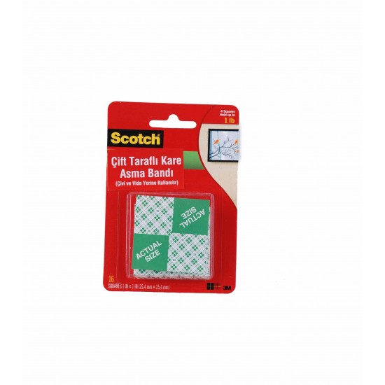 SCOTCH 111 ÇİFT TARAFLI BANT 2,5X2,5CM 0080-5496-5