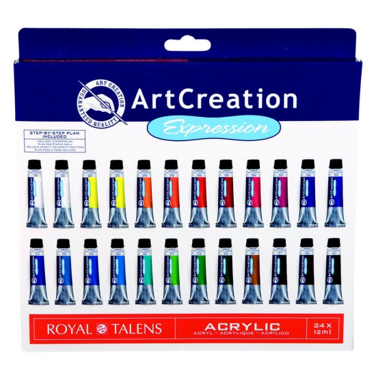 TALENS ACRYLIC SET 24X12ML