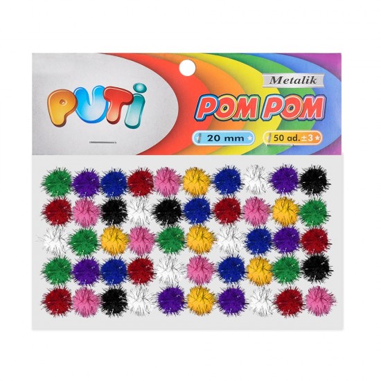 PUTİ 4483 POM POM METALİK 20MM